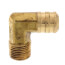 5/8" Hose Barb x 3/8" Male Pipe 90° Brass Elbow
