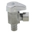 1/2" PEX Crimp x 3/8" OD Comp 1/4 Turn Supply Angle Stop (Chrome Plated)