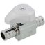 1/2" PEX Crimp x 1/2" PEX Crimp 1/4 Turn Supply Straight Stop (Chrome Plated)