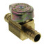 1/2" PEX Crimp x 1/2" PEX Crimp 1/4 Turn Supply Straight Stop (Rough Brass)