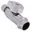 1/2" Nominal Press x 1/4" OD Compression, 1/4 Turn Straight Stop Valve (Chrome)