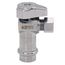 1/2" Nominal Press x 3/8" OD Compression, 1/4 Turn Angle Stop Valve (Chrome)