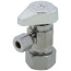 1/2" Nom Comp (5/8" OD) x 1/4" OD Comp 1/4 Turn Angle Stop (Chrome Plated)