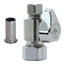 5/8" OD Comp x 3/8" OD Comp. Straight Stop, 1/4 Turn w/ PEX SS Insert, Lead Free (Chrome)