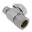 1/2" Nom Comp (5/8" OD) x 3/8" OD Comp. Straight Stop, 1/4 Turn, Lead Free (Chrome)
