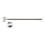 1/2" Compression x 3/8 Compression One Piece Supply Riser Kit, 1/4 Turn Angle (16" Length)