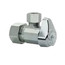1/2" Nom Comp (5/8" OD) x 3/8" OD Comp. Angle Stop, 1/4 Turn, Lead Free (Rough Brass)