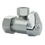 1/2" Nom Comp (5/8" OD) x 1/2" OD Comp. Angle Stop, 1/4 Turn, Lead Free (Chrome)