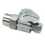 1/2" Nom CPVC x 3/8" OD Comp. 1/4 Turn Straight Stop, Lead Free (Chrome)