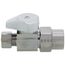 1/2" Nom CPVC x 3/8" OD Comp. 1/4 Turn Straight Stop, Lead Free (Chrome)