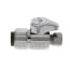 1/2" Nom Push Connect x 3/8" OD Comp. 1/4 Turn Straight Stop (Chrome Plated)