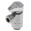 1/2" Nom. PushConnect x 3/8" OD Compr. 1/4 Turn Push Connect Angle Stop, Lead Free (Chrome Plated)