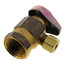 1/2" FIP x 1/4" OD Comp 1/4 Turn Angle Stop, Lead Free (Rough Brass)