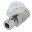 3/8" FIP x 3/8" OD Comp 1/4 Turn Straight Stop, Lead Free (Chrome)