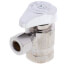 1/2" FIP x 3/8" OD Comp 1/4 Turn Angle Stop, Lead Free (Chrome)