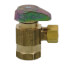 1/2" FIP x 3/8" OD Comp 1/4 Turn Angle Stop, Lead Free (Rough Brass)