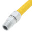 3/4" ID (7/8" OD) Yellow Coated Stainless Steel Gas Connector w/ 3/4" MIP Fittings (36" Length)
