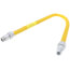 3/4" ID (7/8" OD) Yellow Coated Stainless Steel Gas Connector w/ 3/4" MIP Fittings (36" Length)