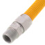 3/4" ID (7/8" OD) Yellow Coated Stainless Steel Gas Connector w/ 3/4" MIP Fittings (48" Length)