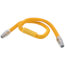 3/4" ID (7/8" OD) Yellow Coated Stainless Steel Gas Connector w/ 3/4" MIP Fittings (48" Length)