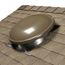 Master Flow Roof Mount Power Attic Vent w/ Combo H-Stat/T-Stat  - Weathered Wood (1500 CFM), ERV6WW