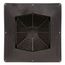 Square Top Roof Louver Vent (Black), RT65BL