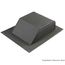 Aluminum ShingleMatch Slant Back Roof Louver Vent (Weathered Wood), SSB960ASMWW