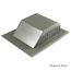 Aluminum Slant Back Roof Louver Vent (Weathered Wood), SSB960AWW