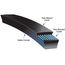 Truflex V-Belt, 21.96" Pitch (22" Length)