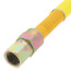 1/2" ID (5/8" OD) Coated Stainless Steel Gas Connector w/ 1/2" FIP x MIP, 3/8" FIP Tap (36" Length)