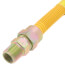 1/2" ID (5/8" OD) Coated Stainless Steel Gas Connector w/ 1/2" MIP (18" Length)