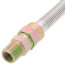 1/2" ID (5/8" OD) Stainless Steel Gas Connector 1/2" MIP x 1/2" MIP (24" Length)