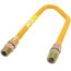 1/2" ID (5/8" OD) Coated Stainless Steel Gas Connector w/ 3/4" MIP Fittings (24" Length)