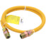 1/2" ID (5/8" OD) Coated Stainless Steel Gas Connector w/ 3/4" MIP Fittings (60" Length)