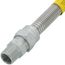 1/2" ID (5/8" OD) Stainless Steel Gas Connector 1/2" MIP x 1/2" FIP (18" Length)
