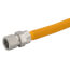 1/2" ID (5/8" OD) Coated Stainless Steel Gas Connector 1/2" MIP x 1/2" FIP (18" Length)