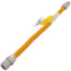 1/2" ID (5/8" OD) Coated Stainless Steel Gas Connector 1/2" MIP x 1/2" FIP (18" Length)