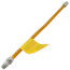 1/2" ID (5/8" OD) Coated Stainless Steel Gas Connector w/ 1/2" FIP x MIP, 3/8" FIP Tap (24" Length)