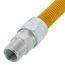 1/2" ID (5/8" OD) Coated Stainless Steel Gas Connector w/ 3/4" x 1/2" MIP Fittings (60" Length)