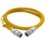 1/2" ID (5/8" OD) Coated Stainless Steel Gas Connector w/ 3/4" MIP Fittings (60" Length)