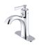 Northerly Single Handle Bathroom Sink Faucet w/ 50/50 Touch-Down Drain (Chrome), D225079