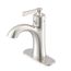Northerly Single Handle Bathroom Sink Faucet w/ 50/50 Touch-Down Drain (Brushed Nickel), D225079BN
