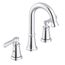 Northerly 2 Handle Widespread Bathroom Sink Faucet w/ 50/50 Touch-Down Drain (Chrome), D304179