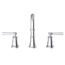 Northerly 2 Handle Widespread Bathroom Sink Faucet w/ 50/50 Touch-Down Drain (Chrome), D304179