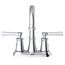 Northerly 2 Handle Centerset Bathroom Sink Faucet w/ 50/50 Touch-Down Drain (Chrome), D307079