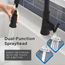 Northerly Single Handle Pull-Down Kitchen Faucet (Satin Black), D454079BS