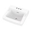Plymouth 4" Centers Wall Hung Bathroom Sink (White), G0012314
