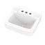 West Point - Space Saving 4" Centers Wall Hung Bathroom Sink (White), G0012354