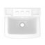 West Point - Space Saving 4" Centers Wall Hung Bathroom Sink (White), G0012354