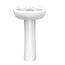 Maxwell 4" Centers Petite Pedestal Bathroom Sink, Sink Basin Only (White), G0012504